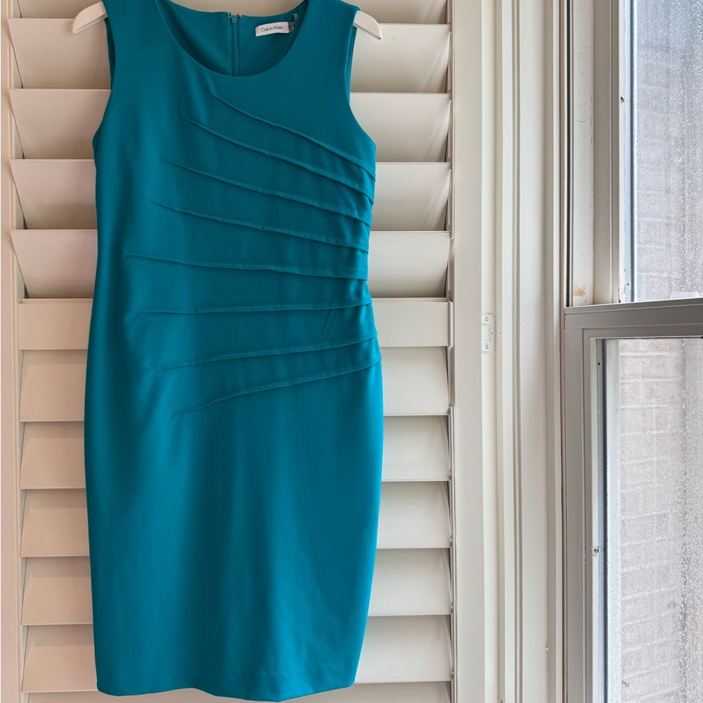 Calvin Klein Teal Mini Dress